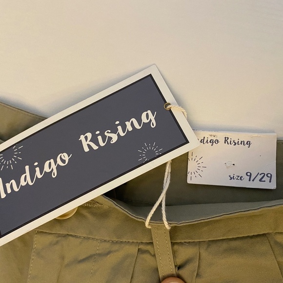 Indigo Rising Women's Tan Wide Leg High Waist Pleated Pants Size 9/29 - Picture 7 of 11
